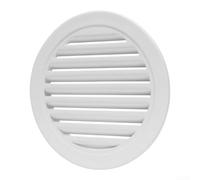 Cappuccio cieco di ventilazione rotondo in alluminio resistente alle | Flusso d'aria ottimale, deflessione della pioggia, costruzione in alluminio solido, rivestimento in polvere bianca