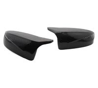 Cappuccio Dello Retrovisore Per BMW Per X5 E70 X6 E71 2008-2013 Calotta Specchietto Retrovisore Laterale Nero Lucido Effetto Fibra Carbonio A Forma Corno(Carbon Fiber Pattern)
