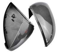 Cappuccio Dello Retrovisore Per VW Per Golf 7 MK7 .5 Per GTI Per Touran 2014-2017 Copertura Specchietto Retrovisore Laterale In Fibra Di Carbonio(Carbon Look Black)