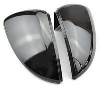 Cappuccio Dello Retrovisore Per VW Per Golf 7 MK7 .5 Per GTI Per Touran 2014-2017 Copertura Specchietto Retrovisore Laterale In Fibra Di Carbonio(Bright Black)
