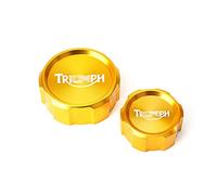 Cappuccio dell'olio del serbatoio del fluido del freno posteriore anteriore del motociclo / adatto per TRIUMPH DAYTONA 675 R TIGER SPEED TRIPLE 1050 R STREET TRIPLE R Tappi Serbatoio ( Color : Gold