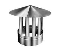 Cappuccio di copertura per camino in acciaio inoss Comignolo diametro interno 10-24 cm for scarico e ventilazione interni(Bird Pro,11CM)