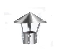 Cappuccio di copertura per camino in acciaio inoss Tappo for camino in acciaio inossidabile con schermo for sfiato for asciugatrice for tubi da stufa for 2 pollici-11,8 pollici(6.7in)