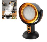 Cappuccio di gamma portatile, cofano a gamma desktop con Ariala di scarico a 3 velocità e filtro staccabile, versatile Ariala di scarico da cucina per barbecue, pentola calda e (Oro nero)