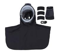 Cappuccio di sabbiatura, cappuccio protettivo antipolvere per sabbiatrice con lente in policarbonato antiappannamento, maschera antipolvere industriale per lucidatura, fusione