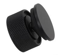 Cappuccio di saldatura in alluminio, fissaggio per casco, 10,4 mm, vite di ricambio per casco da moto fuoristrada, colore argento, nero, nero (nero)