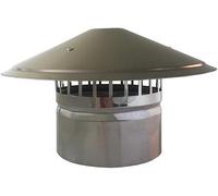 Cappuccio di ventilazione, Protezione for camino, Tappo for camino in acciaio inossidabile, Tappo di copertura for canna fumaria, Parte superiore di sfiato, Cappello for pioggia e neve (dimensioni : 1