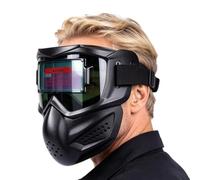 Cappuccio d'oscuramento automatico di protezione del saldatore di | Caschi di saldatura a blocco termico per industria edile officina garage meccanica all'aperto casa fabbrica automobilistica