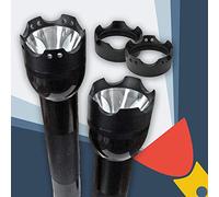 Cappuccio frontale con lunetta crenellata per torcia Maglite D/C Cell Torch/torcia