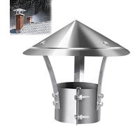 Cappuccio impermeabile per camino, per stufe a legna e camino, protegge da pioggia, neve, detriti e animali. Durevole, facile da installare, misura universale
