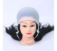 Cappuccio In Silicone Per Evidenziare Cuffia for tintura dei capelli da barbiere, con meches in silicone e ago, for salone di bellezza e strumenti for acconciature.