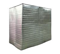 Cappuccio isotermico per pallet Safemax con materiale isolante termoriflettente ad elevate prestazioni, protegge sia durante il trasporto sia nello stoccaggio (Isolante, 100x120xh220cm)