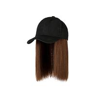 Cappuccio Lungo Attaccato Parrucca Capelli Dritto Regolabile Cappello Acconciatura Parrucca Visiere da Uomo (Bionda,Medio)