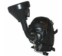 Cappuccio maschera a tappo sadomaso con imbuto DILDO costrittivo toy shop m.154