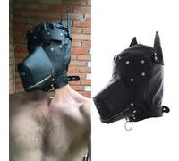 Cappuccio maschera cane slave ses sadomaso schiavo DILDO costrittivo toy bondage