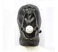 Cappuccio maschera con morso gag sadomaso SEX DILDO costrittivo m.184