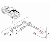 Cappuccio modanatura barra tetto originale fiat tipo egea 51984225