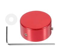 Cappuccio Pedale Effetto in Metallo Rosso per Chitarra Elettrica | Ricambio Leggero e Compatto, Singolo Pezzo, per Controllo Rotativo, Accessorio Musicale in Metallo