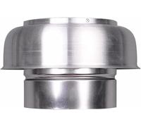 Cappuccio per Camino, Protezione Anti-volatili, Coperchio in Alluminio per Pioggia e Neve, Protezione per Canna fumaria per Tutti i Tipi di combustibile (108 mm)