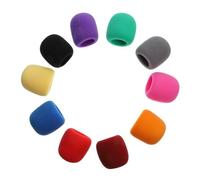 Cappuccio per Microfono in Spugna Colorato 10 Pezzi | Coperture Protettive per Registrazione Voce, Set da 10, Buona Contrazione e Struttura Poco Fragile Colore Casuale