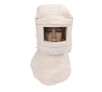 Cappuccio per Sabbiatura, Scialle in Tela Antivento, Maschera Protettiva per Sabbiatrice, Maschera Protettiva Antipolvere, Protezione per il Collo, Casco per Sabbiatrice