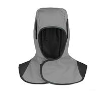 Cappuccio per saldatura a protezione completa per collo e testa, realizzato in materiale ignifugo, lavabile e traspirante con chiusura regolabile, taglia standard (grigio)