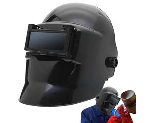 Cappuccio per saldatura, casco di sicurezza per saldatura TIG, protezione dal calore, doppia protezione in , per riparazioni di macchine, officina, taglio e rettifica dei metalli