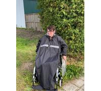 Cappuccio Pioggia Con Braccio per Rollstuhlfahrer Carrozzella Misura 3 Junior