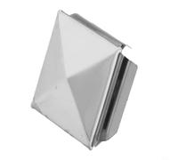 Cappuccio Piramidale per acciaio 10pz Protezione Posti Cappuccio(1pcs 40mm) | per acciaio , forma piramide, protezione umidità, set 10 , finitura argento elegante