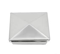 Cappuccio Piramidale per acciaio 10pz Protezione Posti Cappuccio(1pcs 80mm) | per acciaio , forma piramide, protezione umidità, set 10 , finitura argento elegante