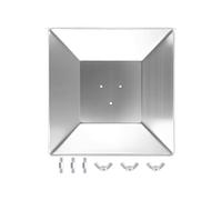 Cappuccio protettivo in alluminio spesso, efficiente dal punto vista energetico, per riscaldatori da patio, ricambio, parti superiori del riflettore calore quadrato