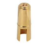 Cappuccio protettivo per bocchino di sassofono, accessorio in metallo per sassofono e clarinetto, copribocchino dorato dal design resistente, compatto e leggero per una facile (Voce contralto)