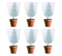 Cappuccio Protettivo per Piante e Fiori, Sacco Protezione Alberi Inverno, TNT 17g/m², Protezione antigelo per Alberi e Fiori (6 Pezzi 150X360cm)