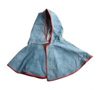 Cappuccio regolabile in pelle per saldatura casco maschera cappello realizzato per saldatura elettrica sicurezza contro scintille, calore, fiamme e detriti (blu-colore)