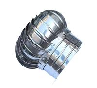 Cappuccio rotante per comignolo, Camino girevole in acciaio inossidabile 304 da 100 a 500 mm(100mm)