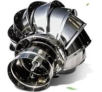 Cappuccio rotante per comignolo, Cappello girevole for camino in acciaio inossidabile 304 da 100-300 mm(250mm/9.8in)