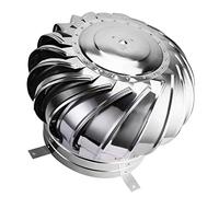 Cappuccio rotante per comignolo, Cappuccio girevole for camino in acciaio inossidabile for turbine eoliche, prese d'aria da 11 a 40 cm(13.8in(350mm))