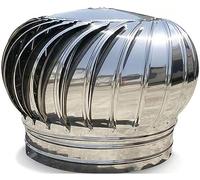 Cappuccio rotante per comignolo, Copertura girevole for camino in acciaio inossidabile 304, ventilazione eolica da 100 a 300 mm(110mm/4.3in)