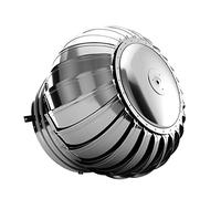 Cappuccio rotante per comignolo, Ventilatore a turbina rotante for camino in acciaio inossidabile da 100-300 mm(160mm/6.2in)