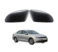 Cappuccio Specchietto Retrovisore in Tinta Unica per VW Jetta (A6,Type 5C6) 2011-2014 Carbon Fiber Texture - Calotte Copri Specchietto Laterali Sostituzione
