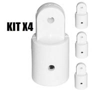 CAPPUCCIO TERMINALE PER TENDALINO TUBO 22MM KIT 4 PEZZI