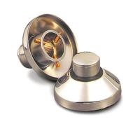 Cappuccio universale in ottone cromato per rubinetto incasso parete
