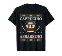 Cappucino Assassino Ugly Christmas Sweater Italian Brainrot Maglietta
