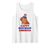 Cappy Birthday America 250 Years Cute Capybara American Canotta