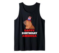 Cappy Birthday America 250 Years Cute Capybara American Canotta