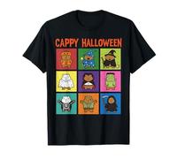 Cappy Halloween Divertente Capybara Costumi Carino Spooky Animali Maglietta