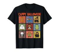 Cappy Halloween Divertente Capybara Costumi Carino Spooky Animali Maglietta