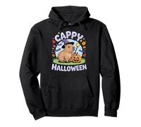 Cappy Halloween Funny Cute Capybara Wizard Halloween Felpa con Cappuccio
