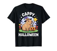 Cappy Halloween Funny Cute Capybara Wizard Halloween Maglietta