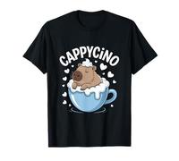 Cappycino Carino Capybara Coffee Pun Lovers Maglietta
